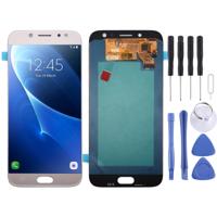 OLED-materiaal LCD-scherm en digitizer volledige assemblage voor Galaxy J7 (2017) J730F/DS J730FM/DS (goud)