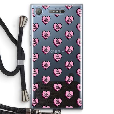 GIRL POWER: Sony Xperia XZ1 Transparant Hoesje met koord