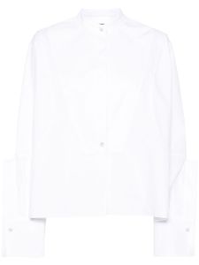 Jil Sander chemise crop en popeline - Blanc