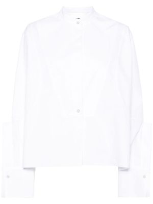 Jil Sander chemise crop en popeline - Blanc