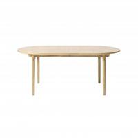 Nordic Home Leif eiken eettafel - 100 x 190 cm - naturel - thumbnail