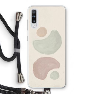 Geo #10: Samsung Galaxy A70 Transparant Hoesje met koord