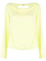 Patrizia Pepe blouse à encolure bateau - Vert