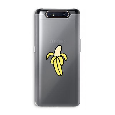 Banana: Samsung Galaxy A80 Transparant Hoesje