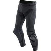 DAINESE Delta 4 Leather Pants, Leder motorbroek heren, Zwart - thumbnail