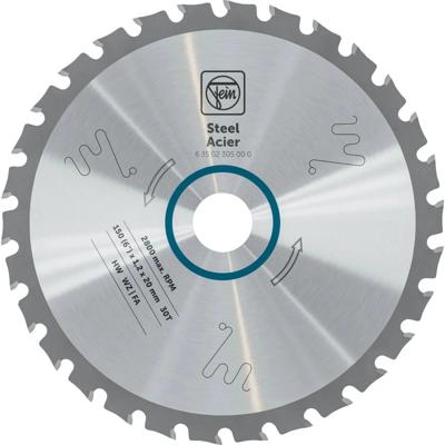 Fein Cirkelzaagblad voor Staal | Premium | Ø 150mm Asgat 20mm 30T - 63502305000