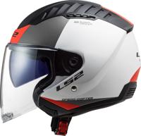 LS2 Helmet of600 copt. ii urbane m white/red