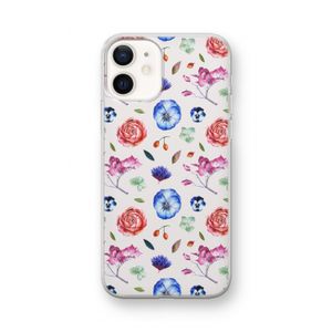 Bloemetjes: iPhone 12 mini Transparant Hoesje