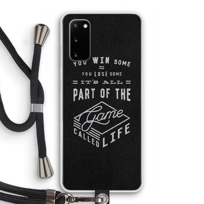 Life: Samsung Galaxy S20 Transparant Hoesje met koord