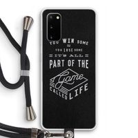 Life: Samsung Galaxy S20 Transparant Hoesje met koord