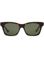 Gucci Eyewear lunettes de soleil à monture rectangulaire - Vert - thumbnail