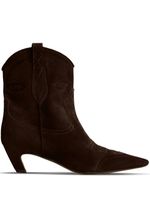 KHAITE bottines The Dallas - Marron - thumbnail