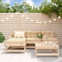 5-delige Loungeset massief grenenhout