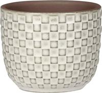 Daan pot rond wit h6,5d7,5 - Mica decorations