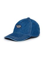 Diesel Kids casquette en jean à logo brodé - Bleu