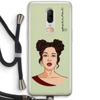 Pop-Art Creator: OnePlus 6 Transparant Hoesje met koord