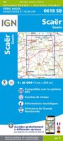 Wandelkaart - Topografische kaart 0618SB Scaër | IGN - Institut Géographique National - thumbnail