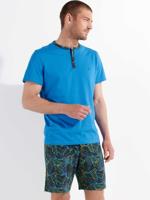 HOM - Short Sleepwear - Jarrod - blauw, Maat:L