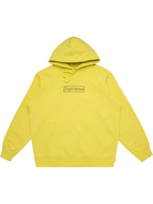 Supreme hoodie Kaws Chalk à logo - Jaune
