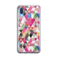 Gekleurde driehoekjes: Samsung Galaxy A40 Transparant Hoesje