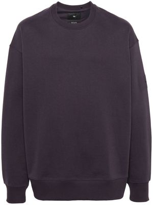 Y-3 Katoenen sweater met logo-applicatie - Paars