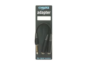 KLOTZ AIS GmbH AYU-2 audio kabel 0,2 m 6.35mm 2 x 6.35mm Zwart
