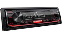 JVC KD-X162 1DIN Mechless Autoradio met Bluetooth ingebouwd. Geschikt voor iPod/iPhone - thumbnail