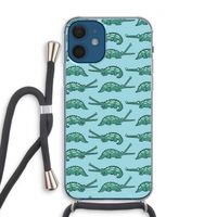 Kroko: iPhone 12 Transparant Hoesje met koord