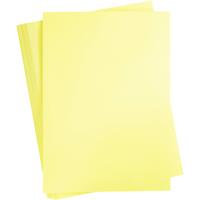 Creativ Company Gekleurd karton, a2, vel 420x594 mm, 180 gr, lichtgeel, 100 vel/ 1 doos