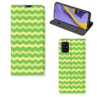 Samsung Galaxy A51 | Hoesje met Magneet | Waves Green