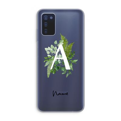 Green Brush: Samsung Galaxy A03s Transparant Hoesje