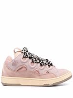 Lanvin baskets Curb à lacets - Rose