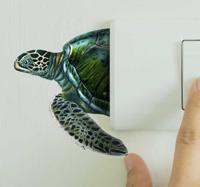 Stopcontact sticker zeeschildpad