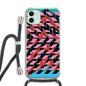 Skew Blush 2: iPhone 11 Transparant Hoesje met koord