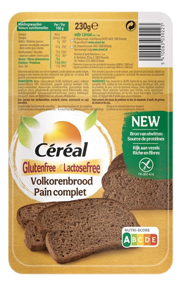 Cereal Glutenvrij & Lactosevrij Volkoren Brood
