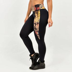 Ski - Dames inverse sportlegging met graffiti design