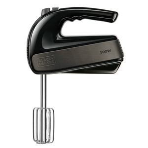 BLACK+DECKER Handmixer BXMX500E - 2 Gardes - 2 Deeghaken - 5 Standen + Turbo