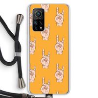Rock: Xiaomi Mi 10T 5G Transparant Hoesje met koord