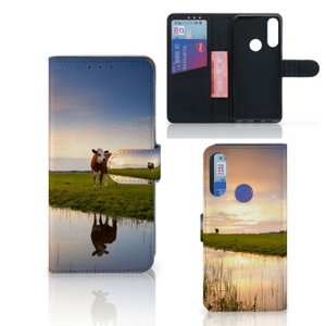 Alcatel 1S 2020 Telefoonhoesje met Pasjes Koe