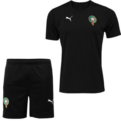 PUMA Marokko Trainingsset 2024-2026 Kids Zwart Zilver