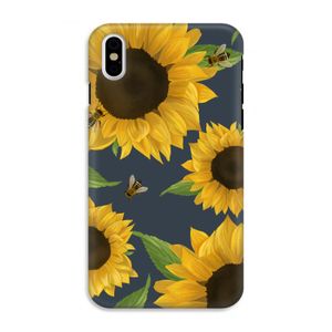 Sunflower and bees: iPhone XS Tough Case