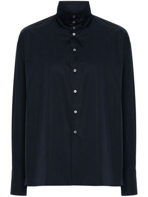 Fabiana Filippi chemise en popeline à col montant - Bleu