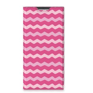 Samsung Galaxy S22 Ultra Hoesje met Magneet Waves Pink