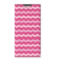 Samsung Galaxy S22 Ultra Hoesje met Magneet Waves Pink