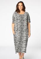 Yoek Midi jurk | Wit | Maat 58/60