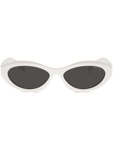 Prada Eyewear lunettes de soleil à monture papillon - Blanc