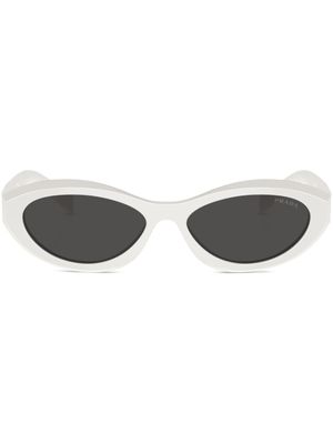 Prada Eyewear lunettes de soleil à monture papillon - Blanc
