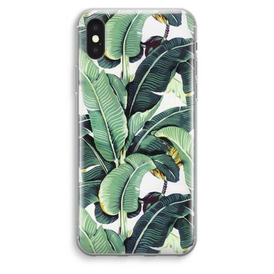 Bananenbladeren: iPhone XS Max Transparant Hoesje