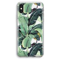 Bananenbladeren: iPhone XS Max Transparant Hoesje