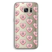 Chicks before dicks: Samsung Galaxy S7 Transparant Hoesje